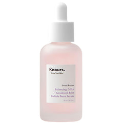 Knours bubble burst serum bottle with visible bubbles for hydration