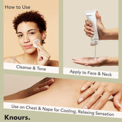 Knours ceramide NP hydration closeup communicates barrier-supporting moisture and calm.