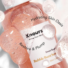 Knours crystal bead technology close-up showing gentle hydration