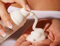 Knours daily skincare routine steps graphic emphasizing streamlined 3-in-1 care.