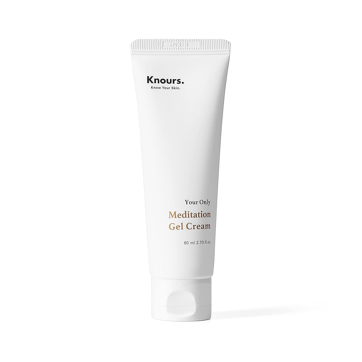 Knours light-weight gel moisturizer bottle front for easy, lightweight hydration.