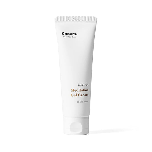 Knours light-weight gel moisturizer bottle front for easy, lightweight hydration.