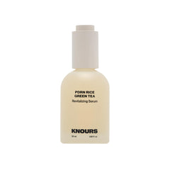 Knours PDRN Rice serum bottle shown for hydration and soft skin glow.