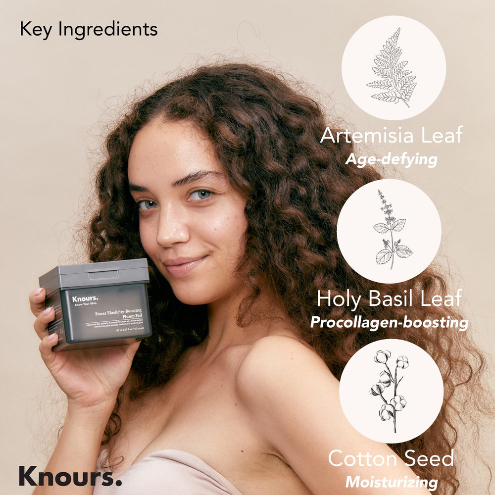 Knours Plump Pad in-use on face demonstrates gentle toning action.