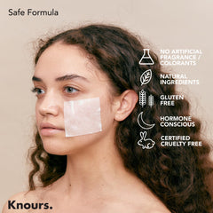 Knours Plump Pad Holy Basil ingredient highlight with natural aroma.