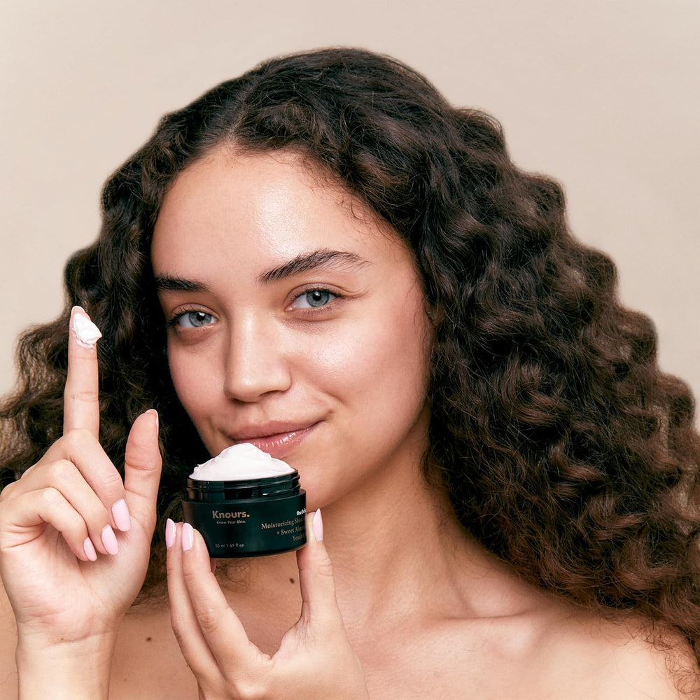 Knours Youth Cream swirl texture showing rich, creamy hydration