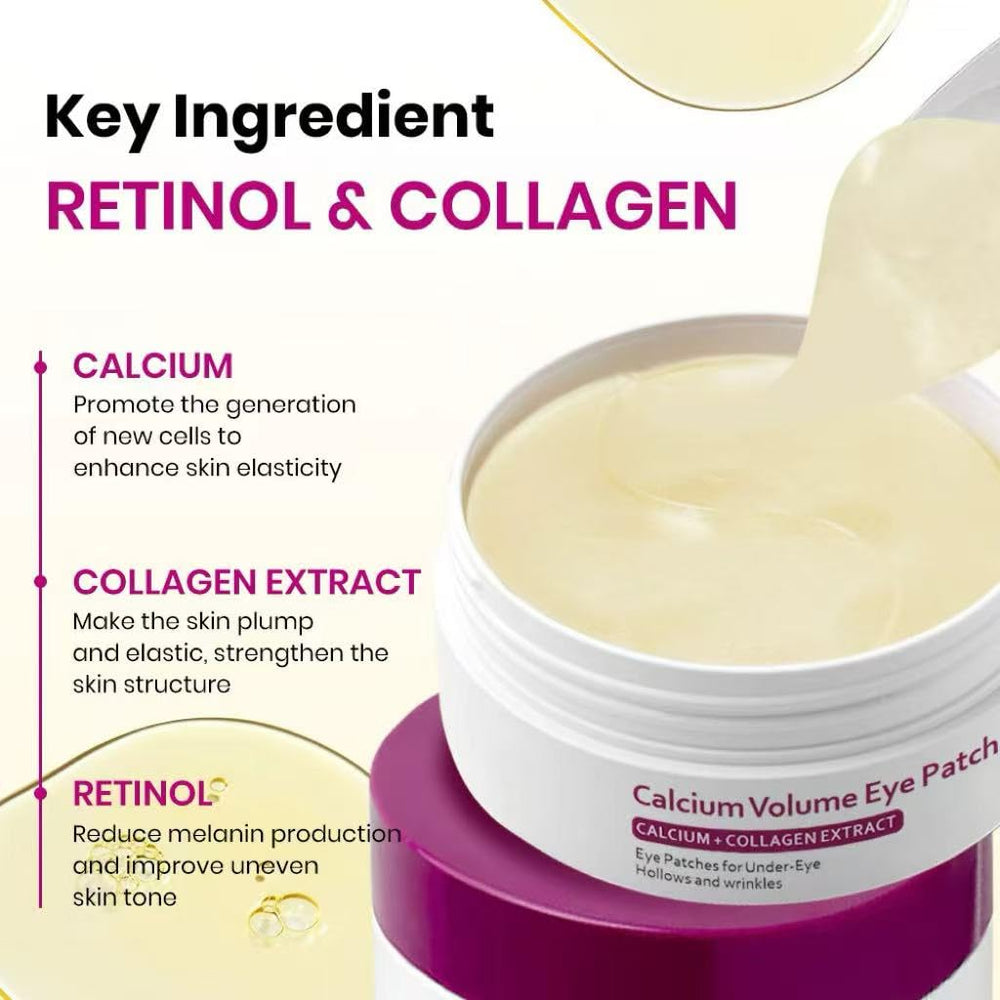 KOEC Calcium Volume Eye Patch gel texture conforms to under-eye contours for hydration.