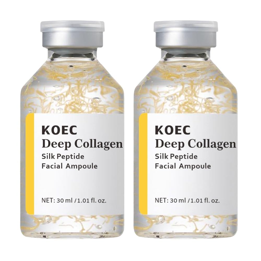 KOEC Deep Collagen Silk Ampoule Set packaging, premium skincare for daily use.