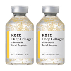 KOEC Deep Collagen Silk Ampoule Set packaging, premium skincare for daily use.