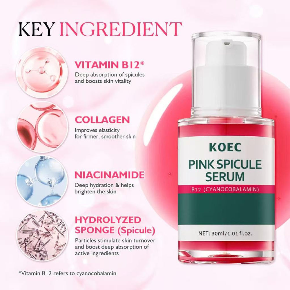 KOEC Face application step captures a gentle soothing routine for sensitive skin.