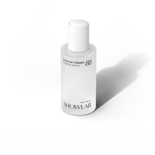 KOELCIA SHOWLAB Exosome Collagen 88 Booster Serum being applied for instant absorption