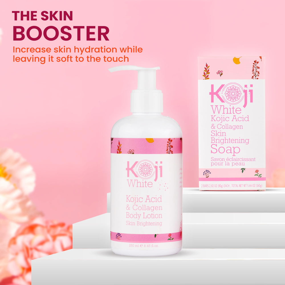Koji White daily-use routine scene emphasizing hydration