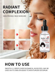 Kojic Acid Essence Serum supports a healthy skin barrier with ceramides during daily use.