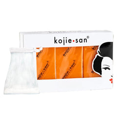 Kojie San Original Soap three-bar pack for a refreshing cleanse that promotes an even skin tone.