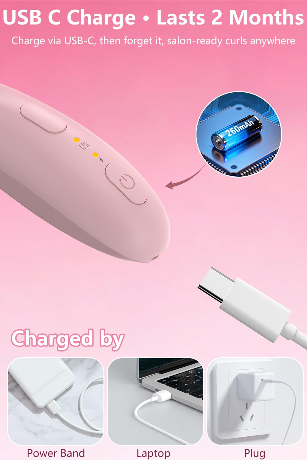 KOKABI compact travel-friendly curler for on-the-go touch-ups