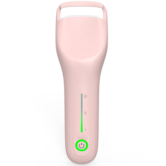 KOKABI heated eyelash curler demonstrates fast heat for quick morning lashes.