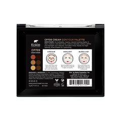Kokie Cream Contour Kit Deep/Dark application brush demonstrates easy blending