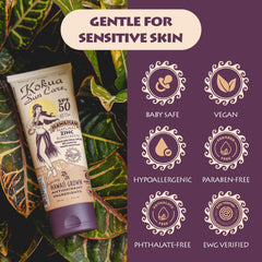 Kokua Sun Care in water demonstrating 80-minute water resistance during activity