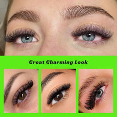 Kolybel premade lash fans handmade soft black PBT for gentle, durable extensions