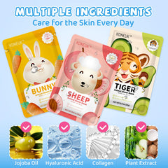 KONEUK 54-pack panda mask delivering nourishment and soft feel