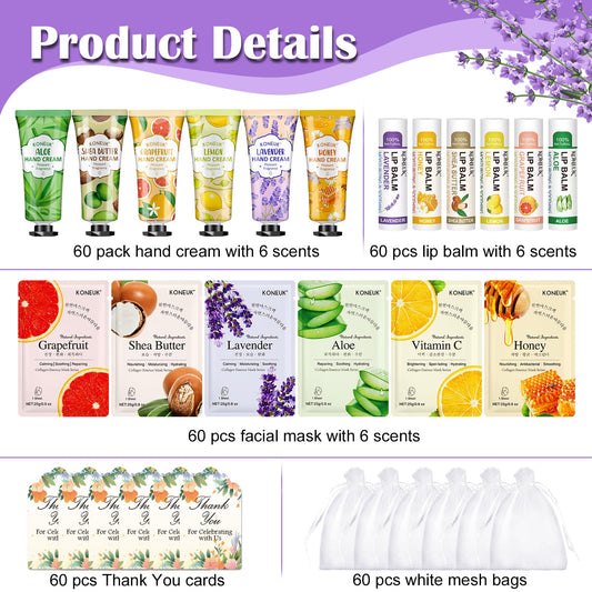 KONEUK bulk hand cream with six fragrances offers portable moisture for guests.