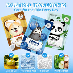 KONEUK sheep design mask for gentle hydration during sleepovers