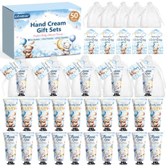 KONEUK bear-patterned packaging on hand cream, ideal for baby shower gifts.