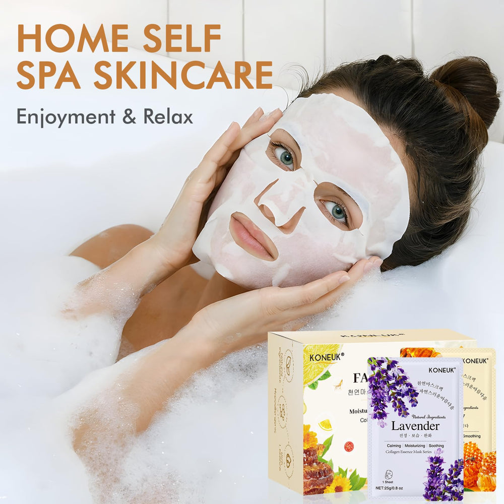 KONEUK dry skin hydration focus masks offer comforting hydration.