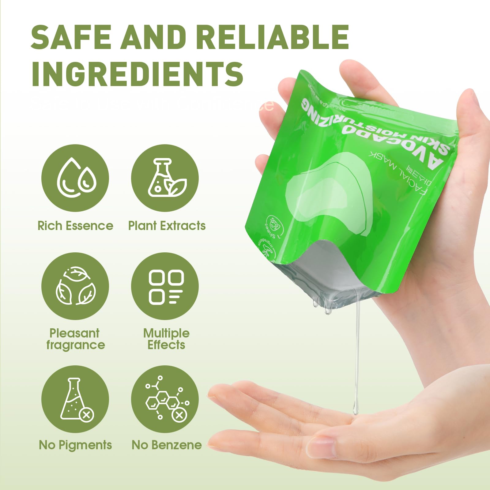 KONEUK easy-to-use face mask steps shown in a simple routine