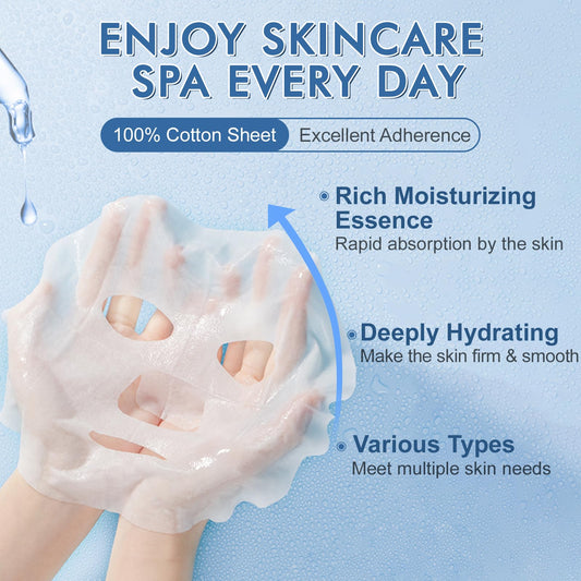 KONEUK mask application closeup for easy daily routine.
