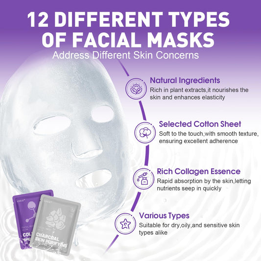 KONEUK collagen and seaweed masks for deep hydration.