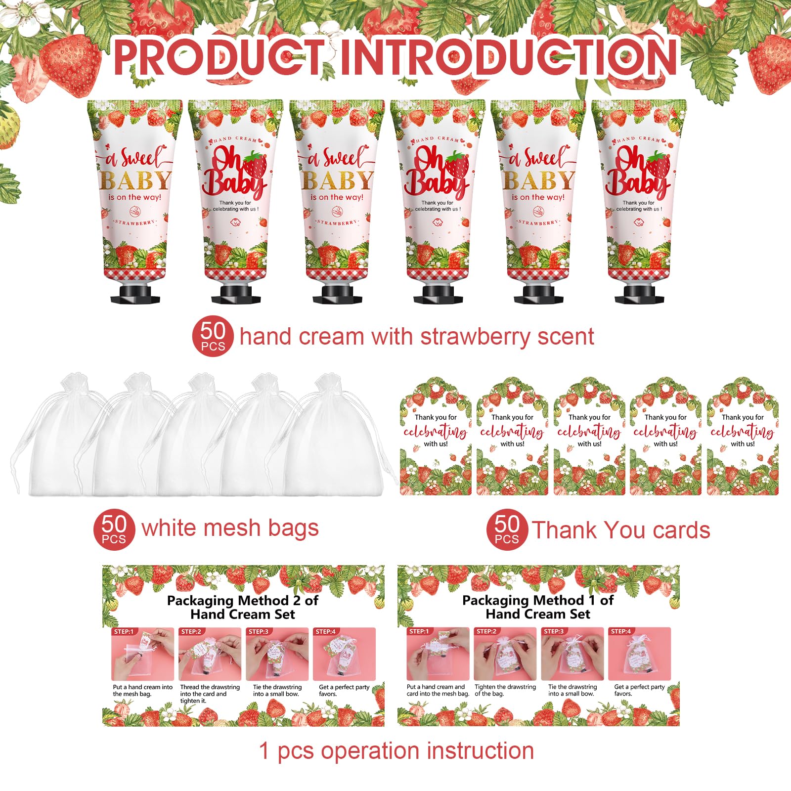 KONEUK organza gift bags for elegant baby shower favors.