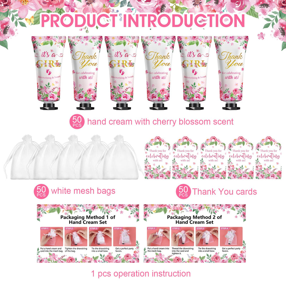 KONEUK pink flower baby shower theme adds a charming decorative touch.