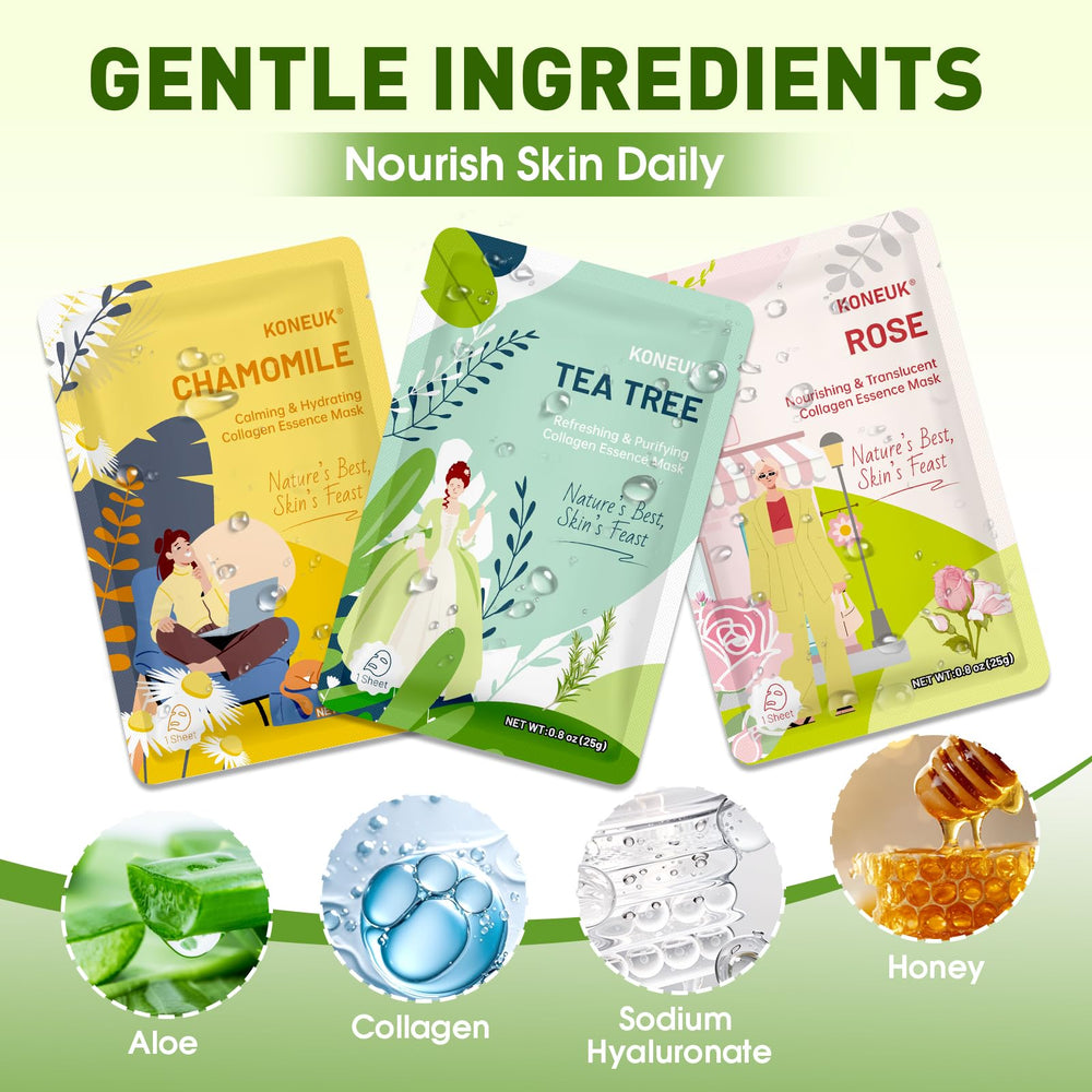 KONEUK Seaweed face mask delivering moisture and smooth texture