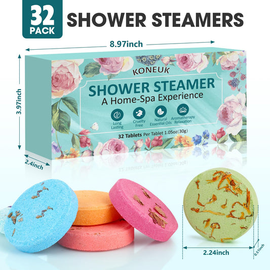 KONEUK rose scent steamers provide spa-like ambience during your daily shower.