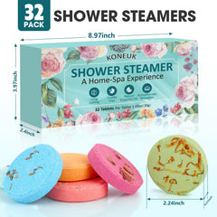 KONEUK rose scent steamers provide spa-like ambience during your daily shower.
