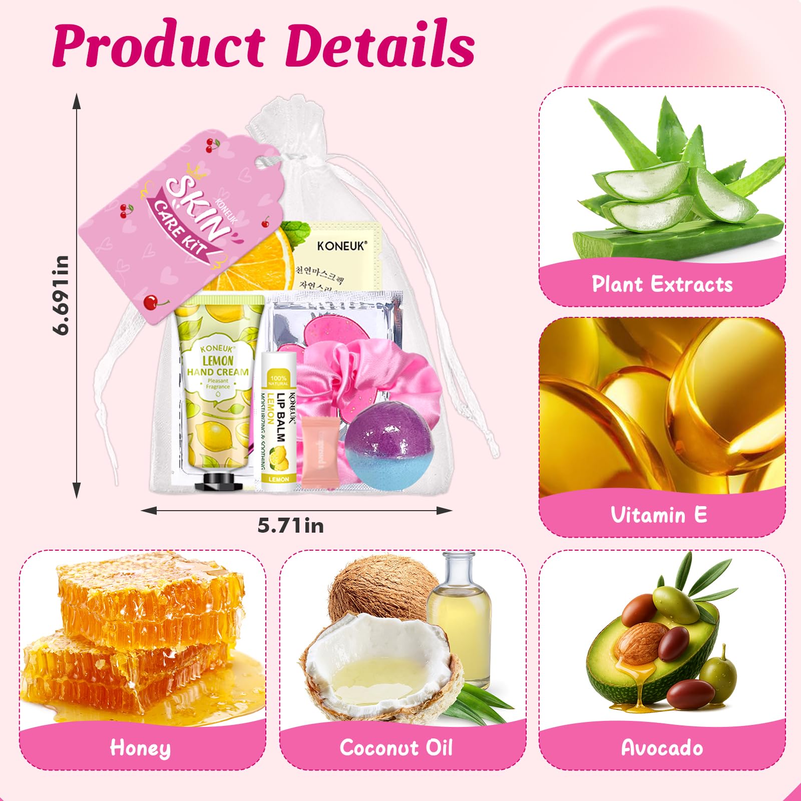 KONEUK spa party lip mask refreshing lips during a pamper session