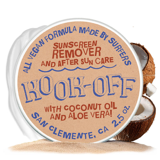 Kook-Off mineral sunscreen remover bottle for quick cleansing after outdoor activities