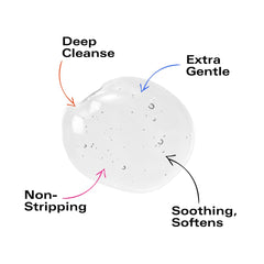 Koope Gel Face Wash foam closeup demonstrates rich, gentle lather for daily use.