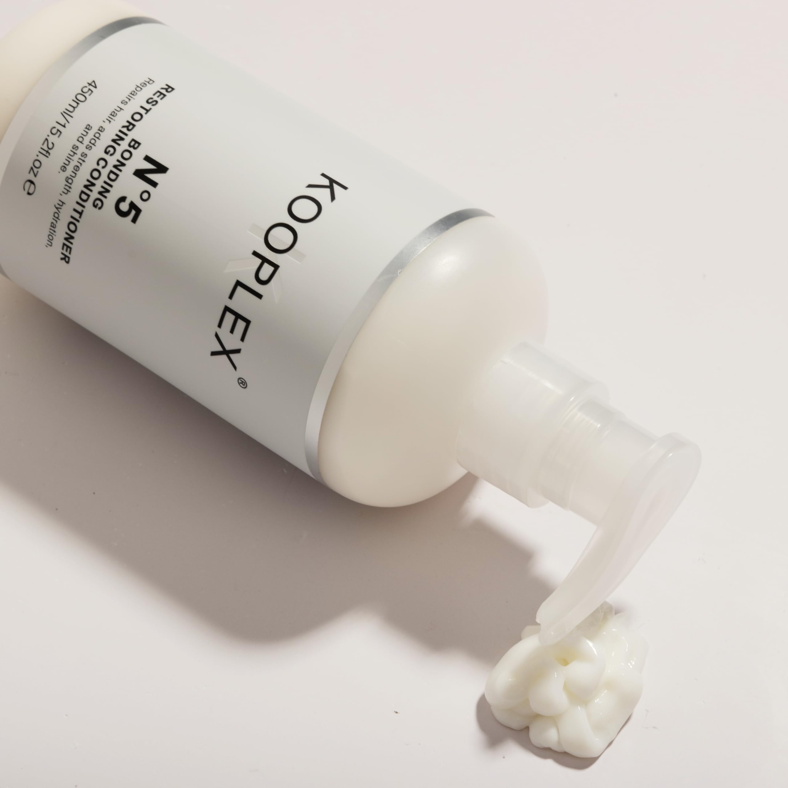 KOOPLEX No.5 bottle and pump highlights bond repair for color-treated hair