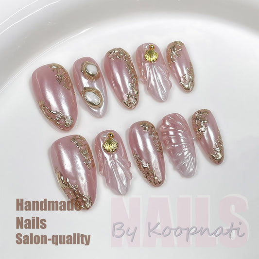 koopnati nails with high-gloss gel polish for a durable salon look