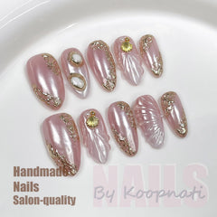 koopnati nails with high-gloss gel polish for a durable salon look