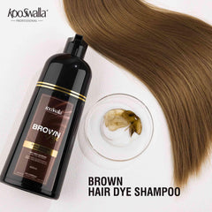 KooSwalla Brown 3-in-1 application image showing easy lather for salon-like results.