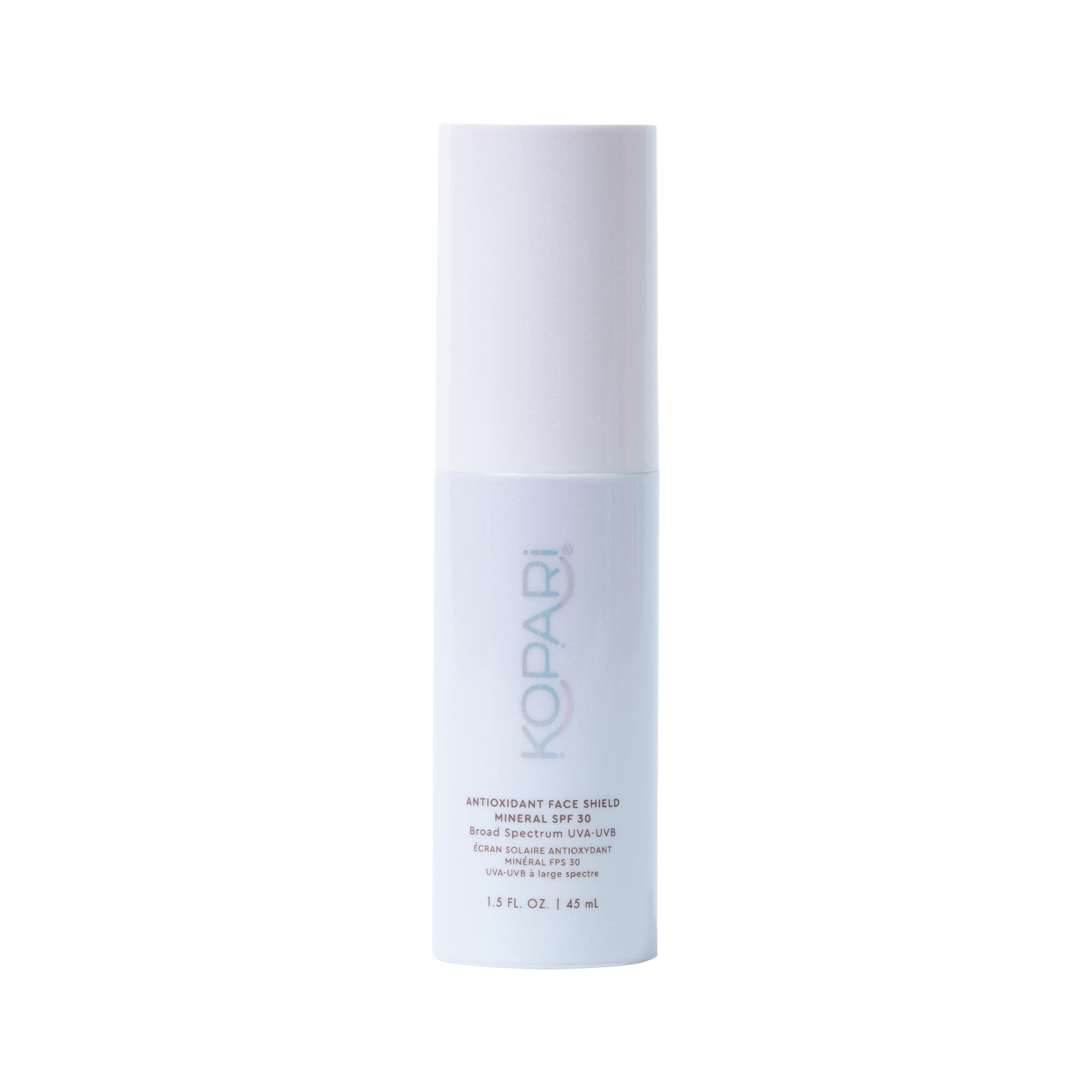 Kopari Antioxidant Face Shield SPF 30 with sheer finish for all skin tones