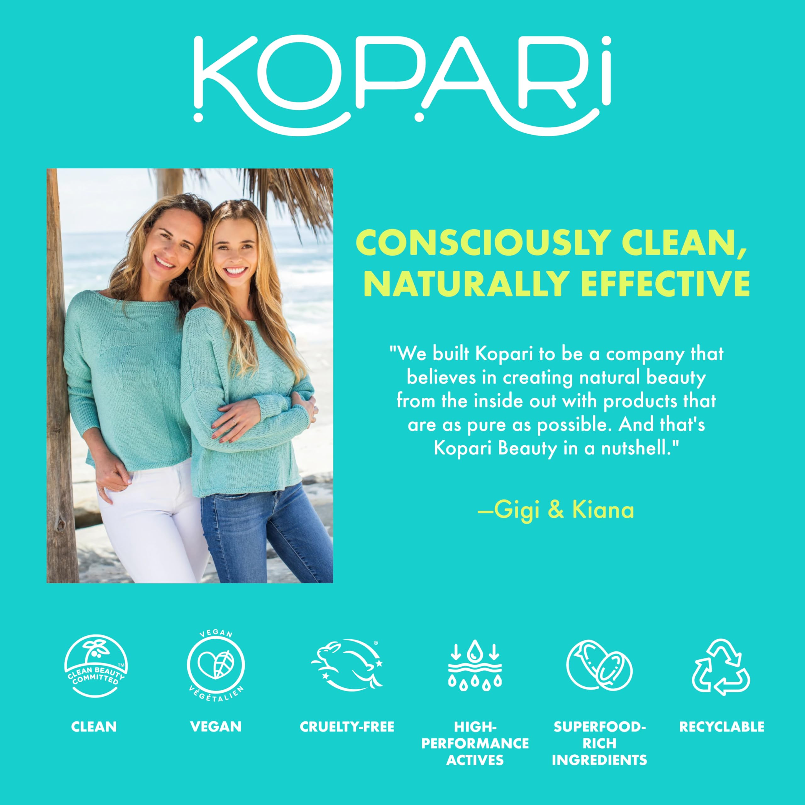 Kopari hyaluronic acid visual hints at deep moisture retention for plump skin