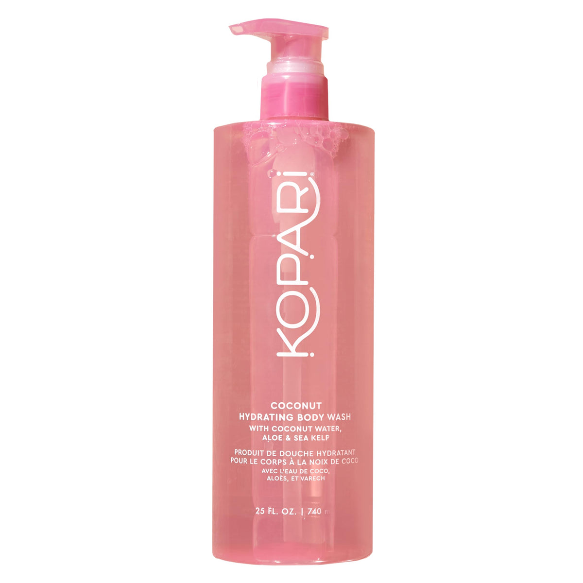 Kopari Jumbo Coconut Hydrating Body Wash bottle front for nourished skin