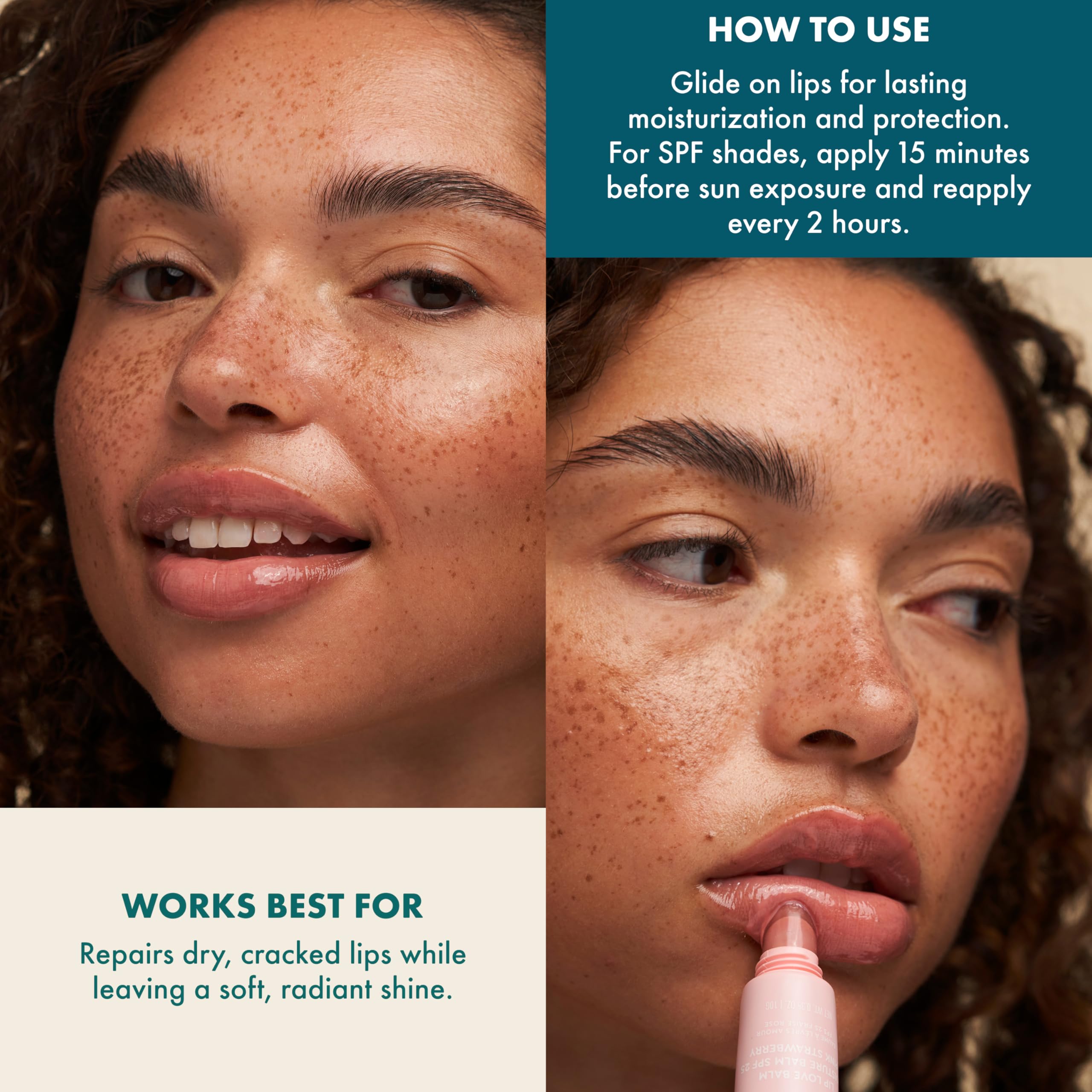Kopari Lip Love SPF 30: reapply every two hours for continuous protection.