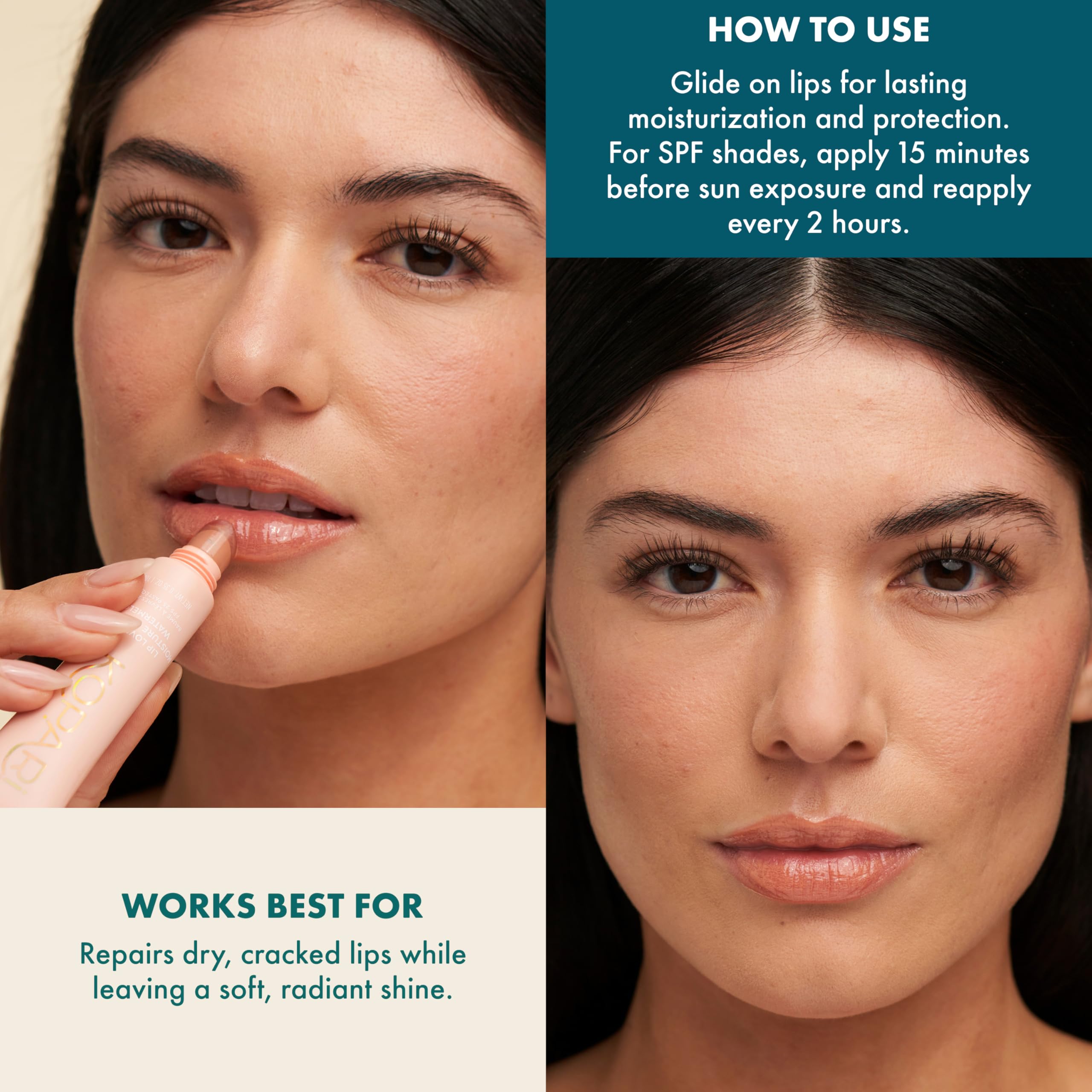 Kopari Lip Love Moisture Balm reef-friendly zinc oxide illustration