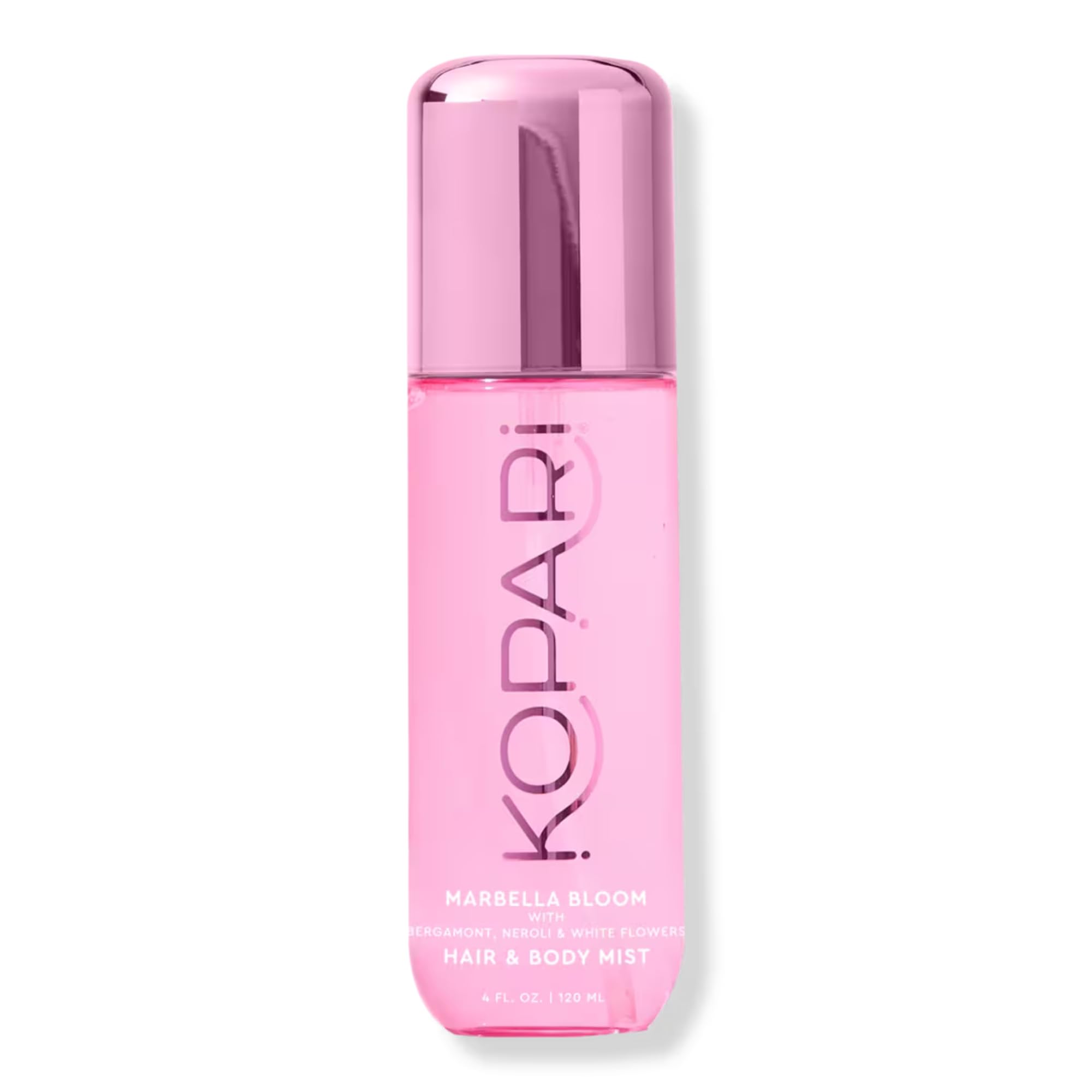 Kopari Marbella Bloom bottle close-up showcasing bright floral notes for everyday freshness