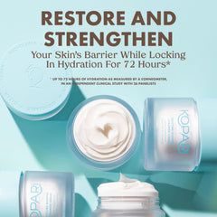 Kopari Moisture Whipped Ceramide Cream texture close-up highlighting whipped, lightweight feel